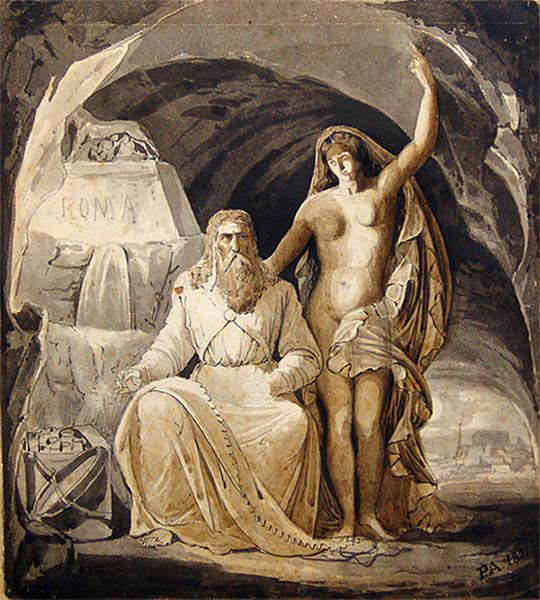 study for a decorative panel